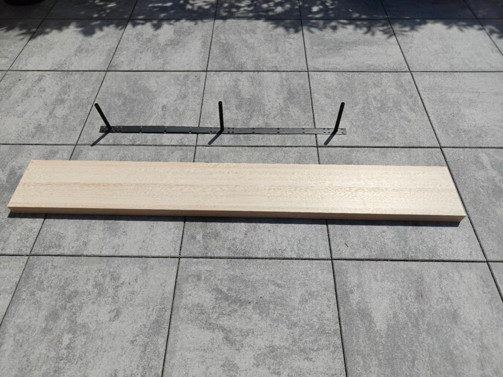 Ikea LACK Wandplank, wit gelazuurd eikeneffect, 190x26 cm, Ophalen of Verzenden