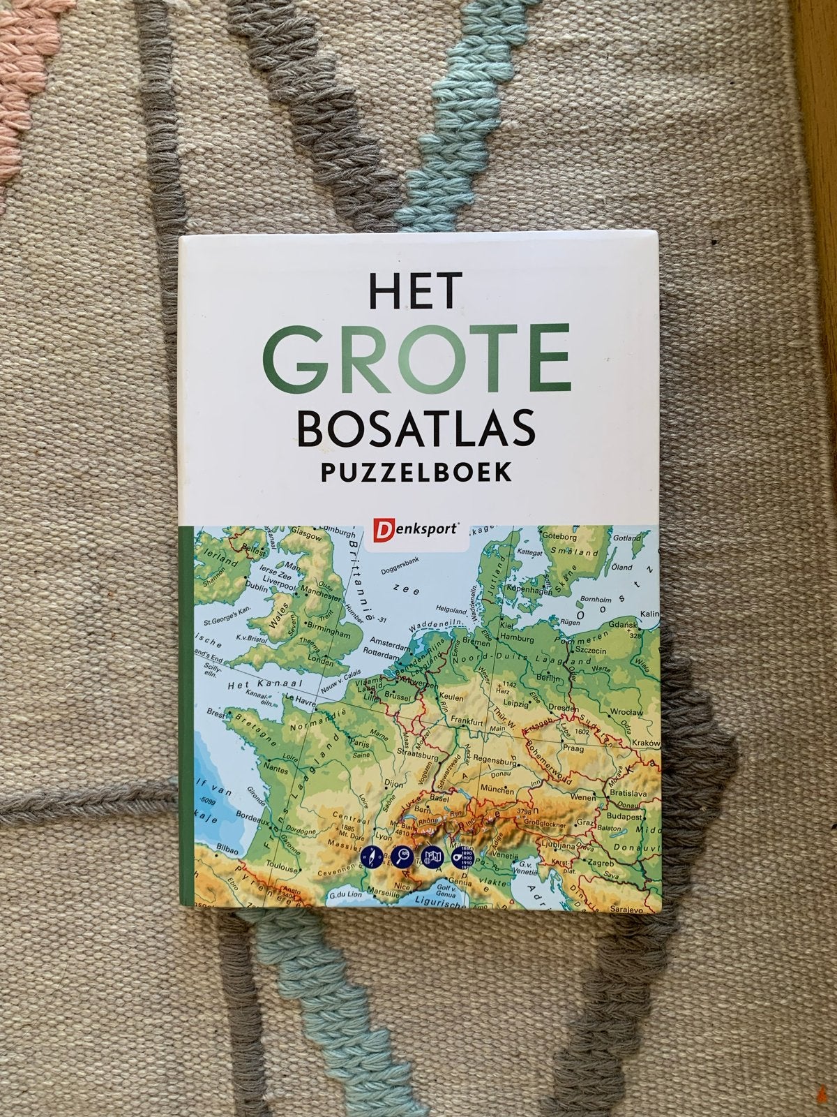 Het Grote Bosatlas Puzzelboek - Denksport, Ophalen, Bosatlas, 2000 tot heden, Nieuw
