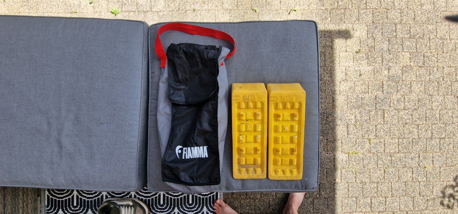 Fiamma Level Up Camper Caravan Oprijblokken met Tas, Ophalen, Gebruikt