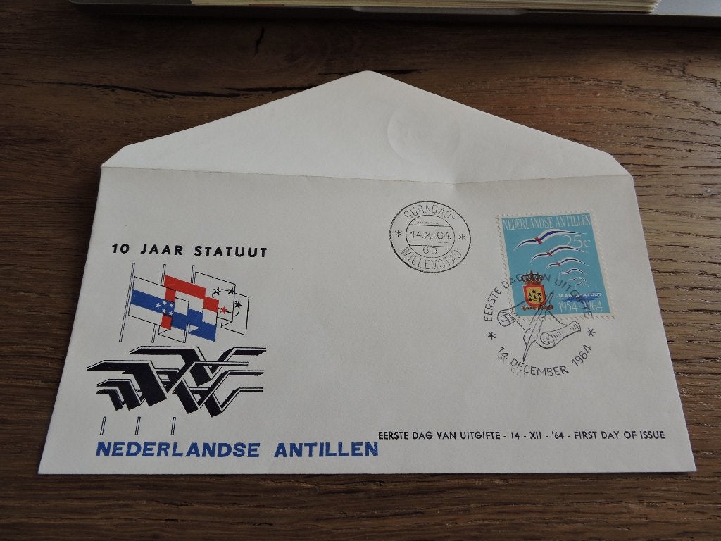 fdc nederlandse antillen E  33.1, Postzegels en Munten, Verzenden, Gestempeld