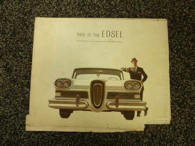 1958 Ford Edsel Poster Brochure Canada, Ophalen of Verzenden, Gelezen, Overige onderwerpen
