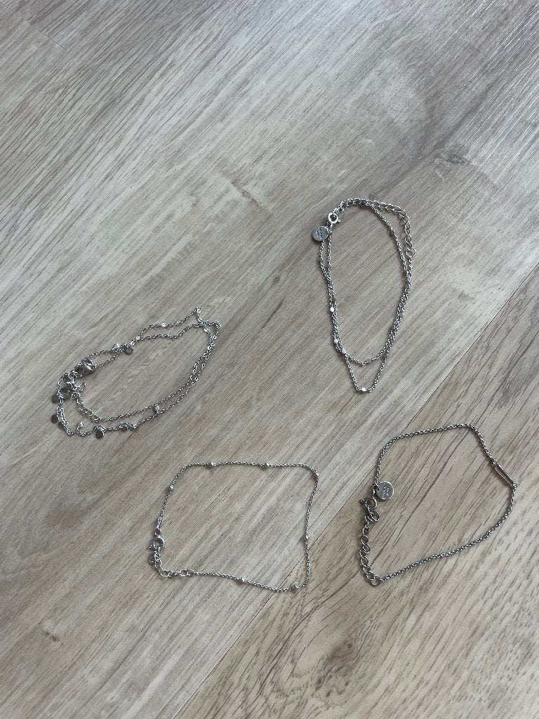 Zilveren armbandjes van Rosefield en Violet Hamden, Ophalen of Verzenden, Gebruikt, Zilver, Zilver
