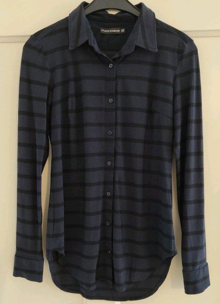 Bloes Studio Anneloes, d.blauw, mt XS, Kleding | Dames, Studio Anneloes, Blauw, Ophalen of Verzenden, Zo goed als nieuw