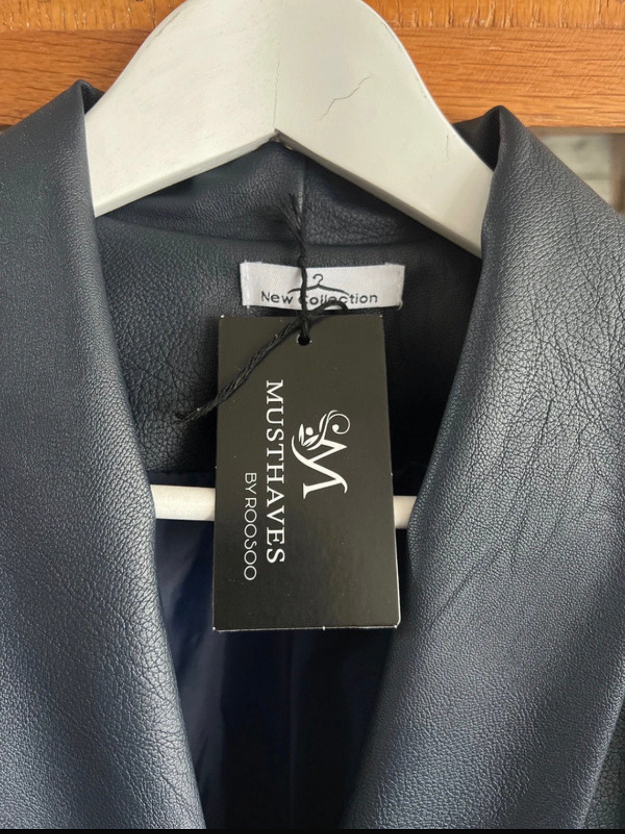 PU LEATHER BLAZER NIEUW XL BLAUW JADEY’S, Ophalen of Verzenden, Nieuw, Maat 46/48 (XL) of groter, Blauw