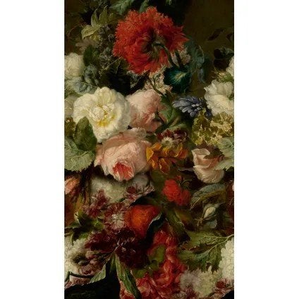 Bloemen Fotobehang - Sublime - 2 rollen, Ophalen of Verzenden, 10 tot 25 m², Groen