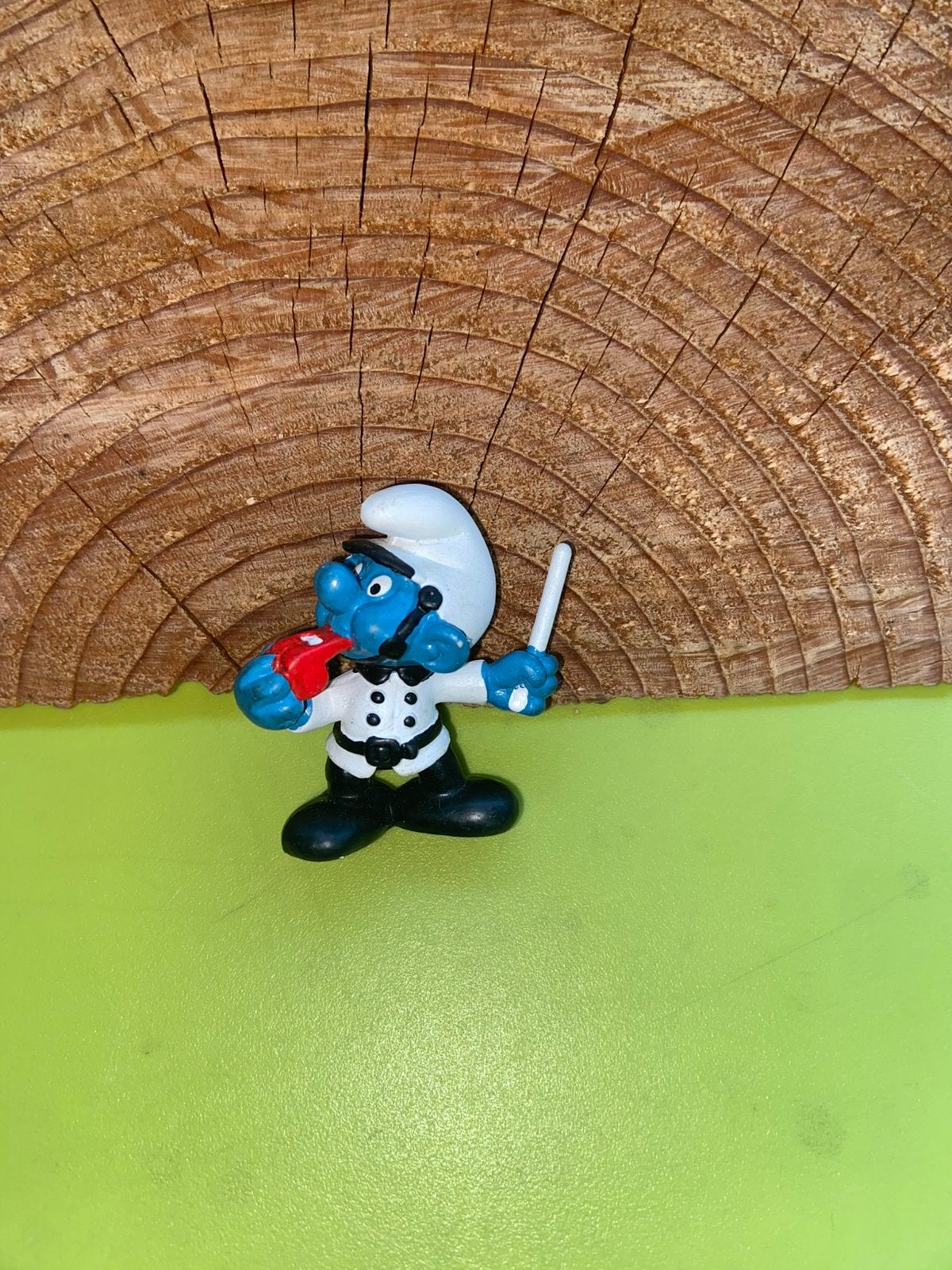 Smurfen politie smurf wit, Verzamelen, Smurfen, Ophalen of Verzenden, Gebruikt
