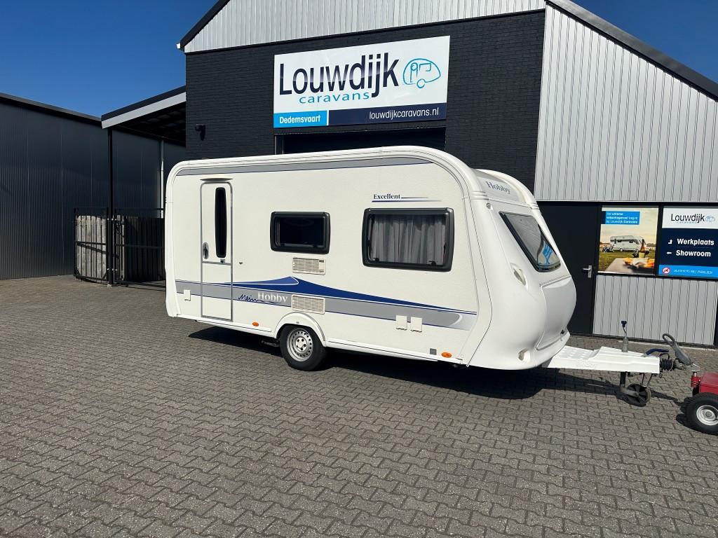 HOBBY Excellent 440 SF ’09 (Mover, Vastbed 210cm), Caravans en Kamperen, Caravans, Vast bed, Hobby, Bedrijf, 750 - 1000 kg