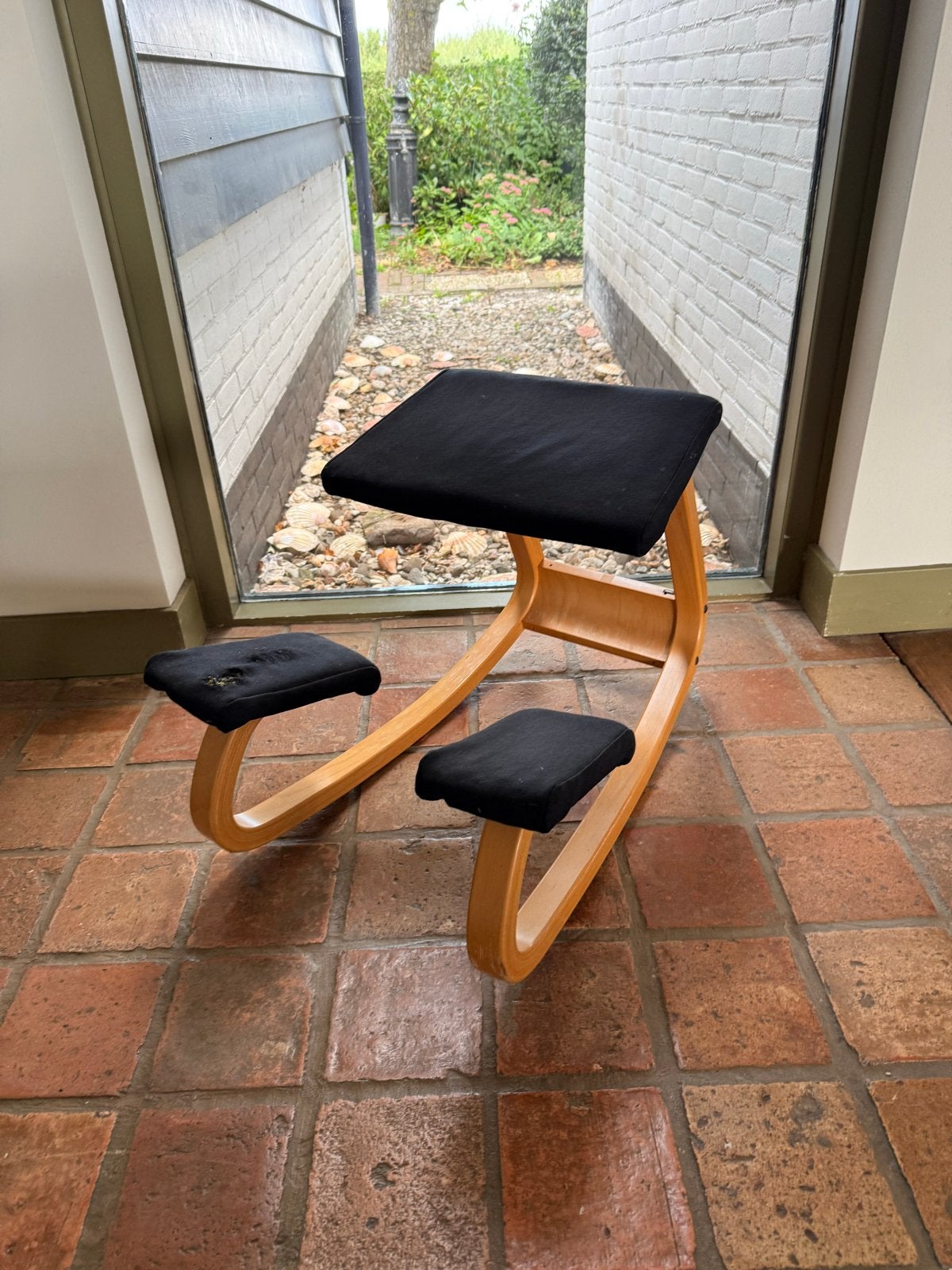 Stokke Varier Variable bureaustoel - opknapper, Huis en Inrichting, Gebruikt, Zwart, Ophalen of Verzenden, Bureaukruk