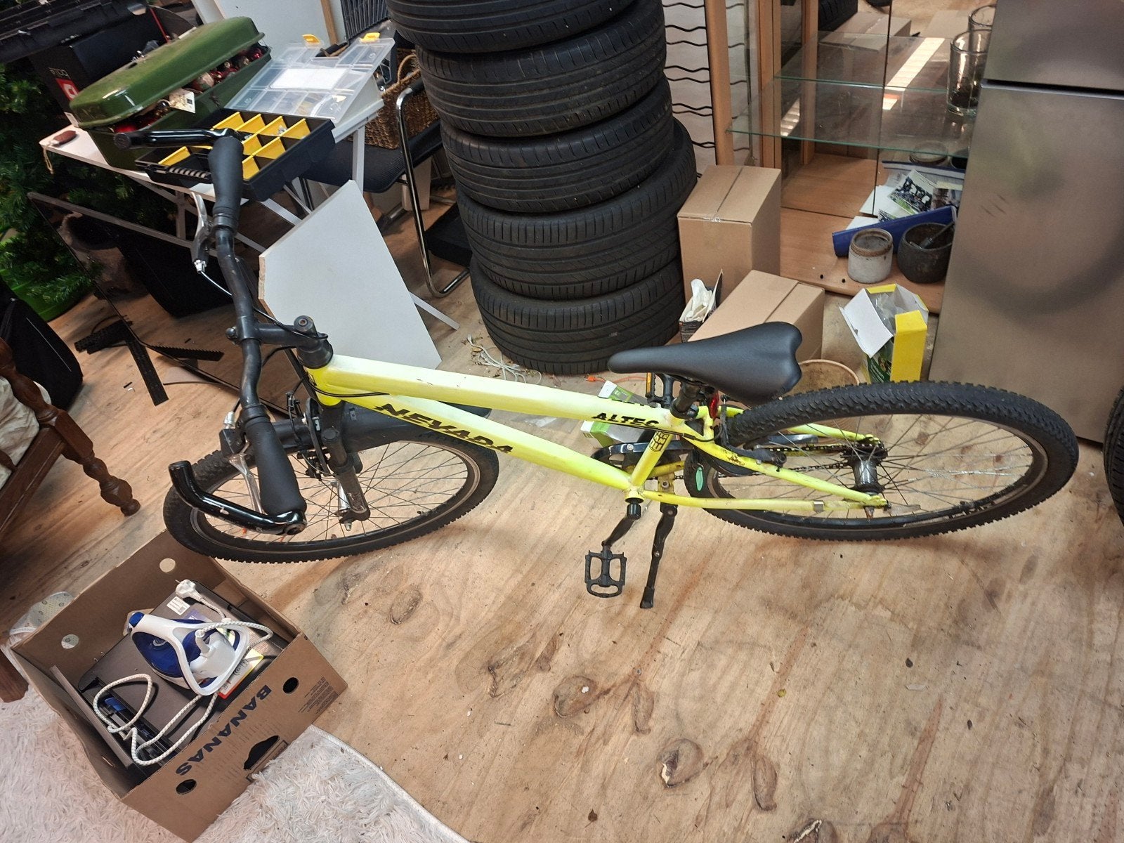 Merida Nevada Altec Mountainbike - Geel, Ophalen, 24 inch of meer, Gebruikt, Velgrem