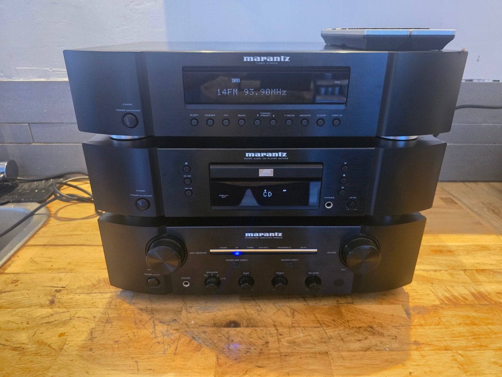 Marantz pm8003 + sa7003 + st6003, Marantz, Ophalen of Verzenden, Zo goed als nieuw, 60 tot 120 watt