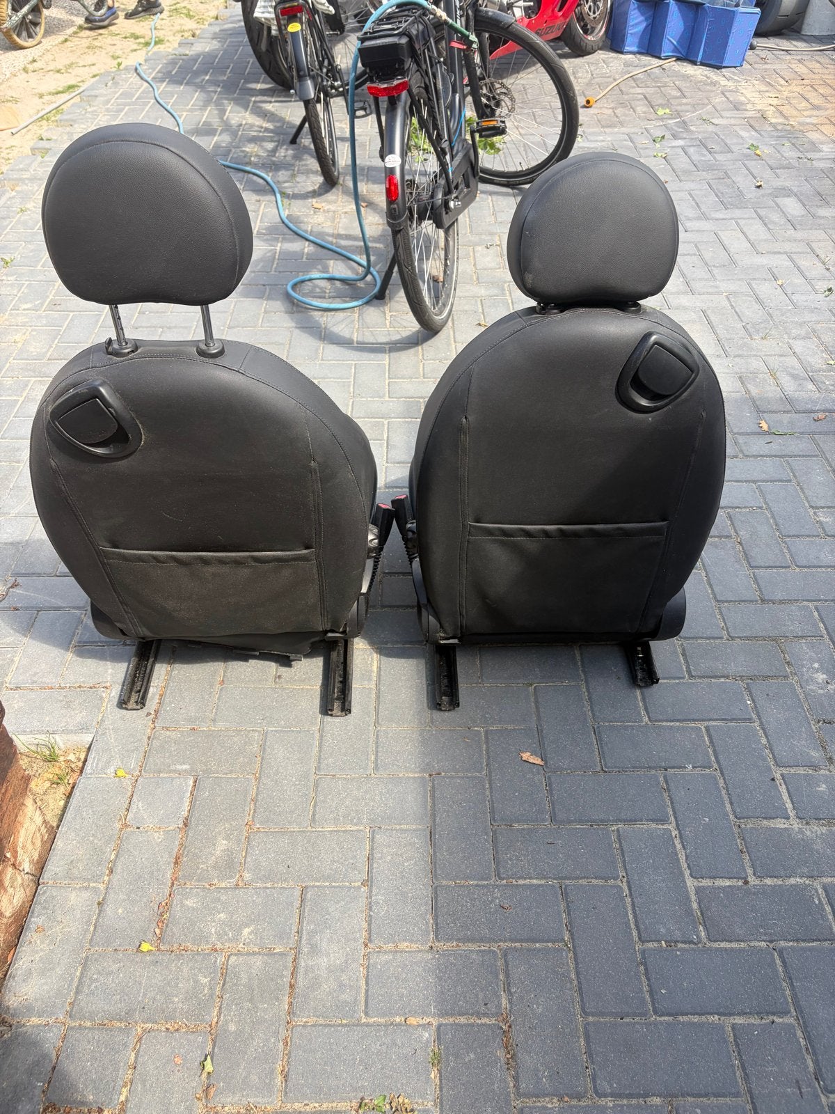 Mini Cooper R56 lederen voorstoelen, Ophalen, Gebruikt, Mini