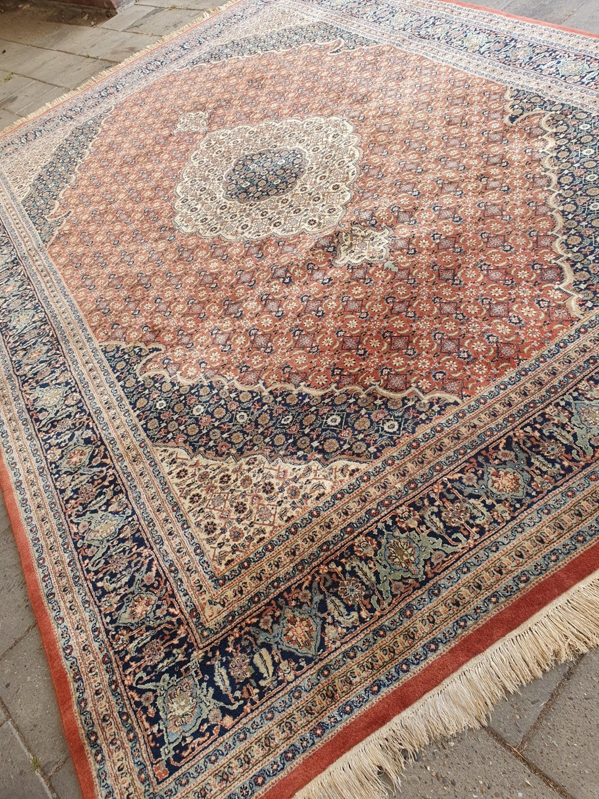 HELAAS VERKOCHT perzisch tapijt 370x245 cm Tabriz, Gebruikt, 200 cm of meer, 200 cm of meer, Rechthoekig