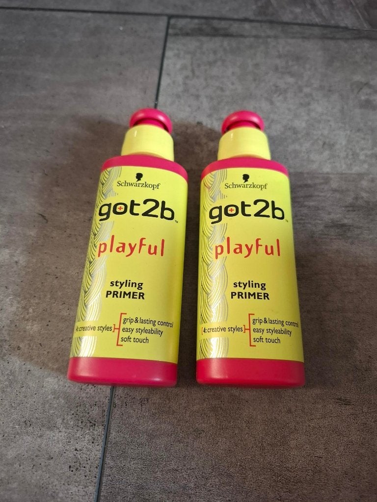 2 nieuwe verpakkingen van got2b playful styling (advr 224), Ophalen of Verzenden, Nieuw, Gel, Wax, Haarlak of Mousse