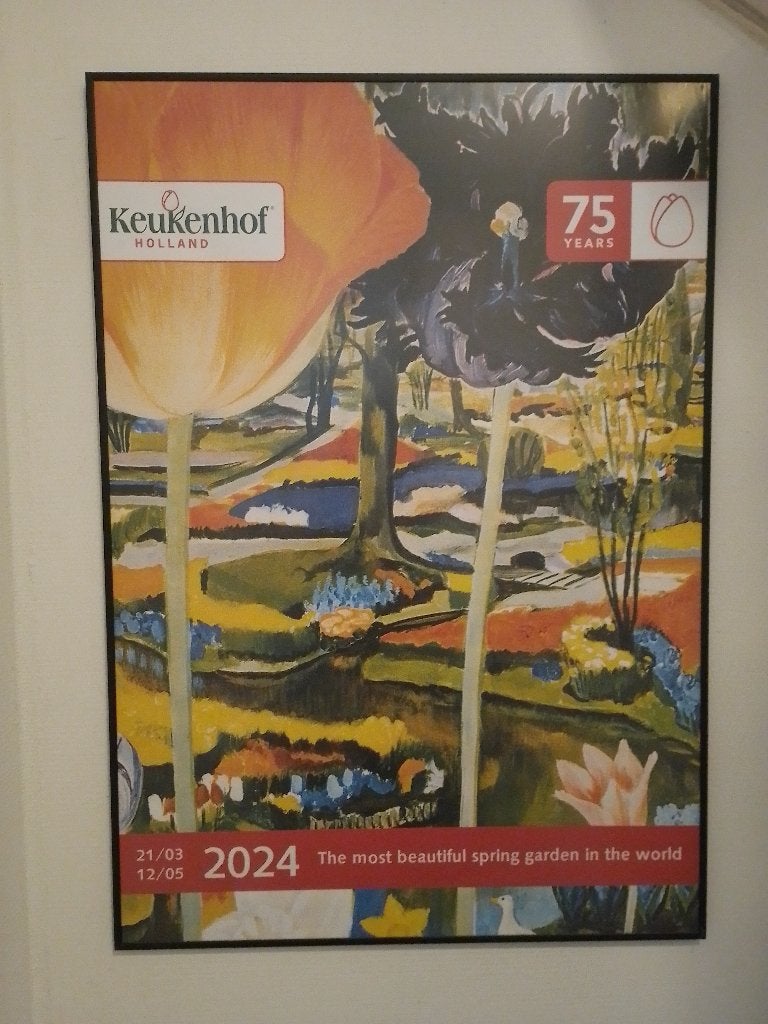 grote poster  75 jaar KEUKENHOF, Ophalen, Rechthoekig Staand, Deurposter of groter, Nieuw