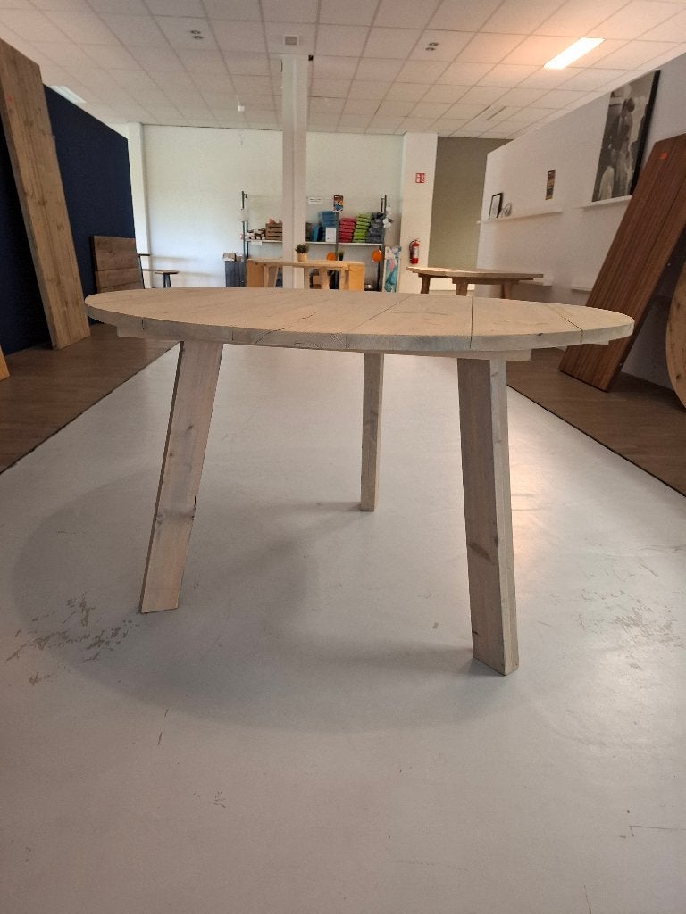 Ronde (eet)tafel, Ophalen, Rond, Zo goed als nieuw, Vier personen