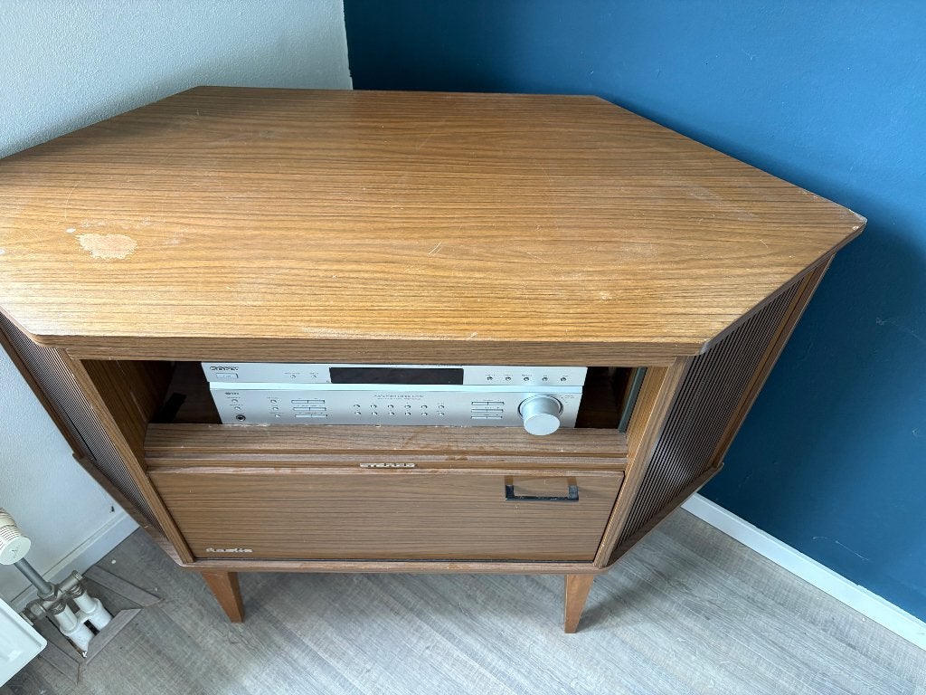 Vintage Hi-Fi Meubel platenspeler, Audio, Tv en Foto, Platenspelers, Ophalen, Gebruikt, Platenspeler, Overige merken