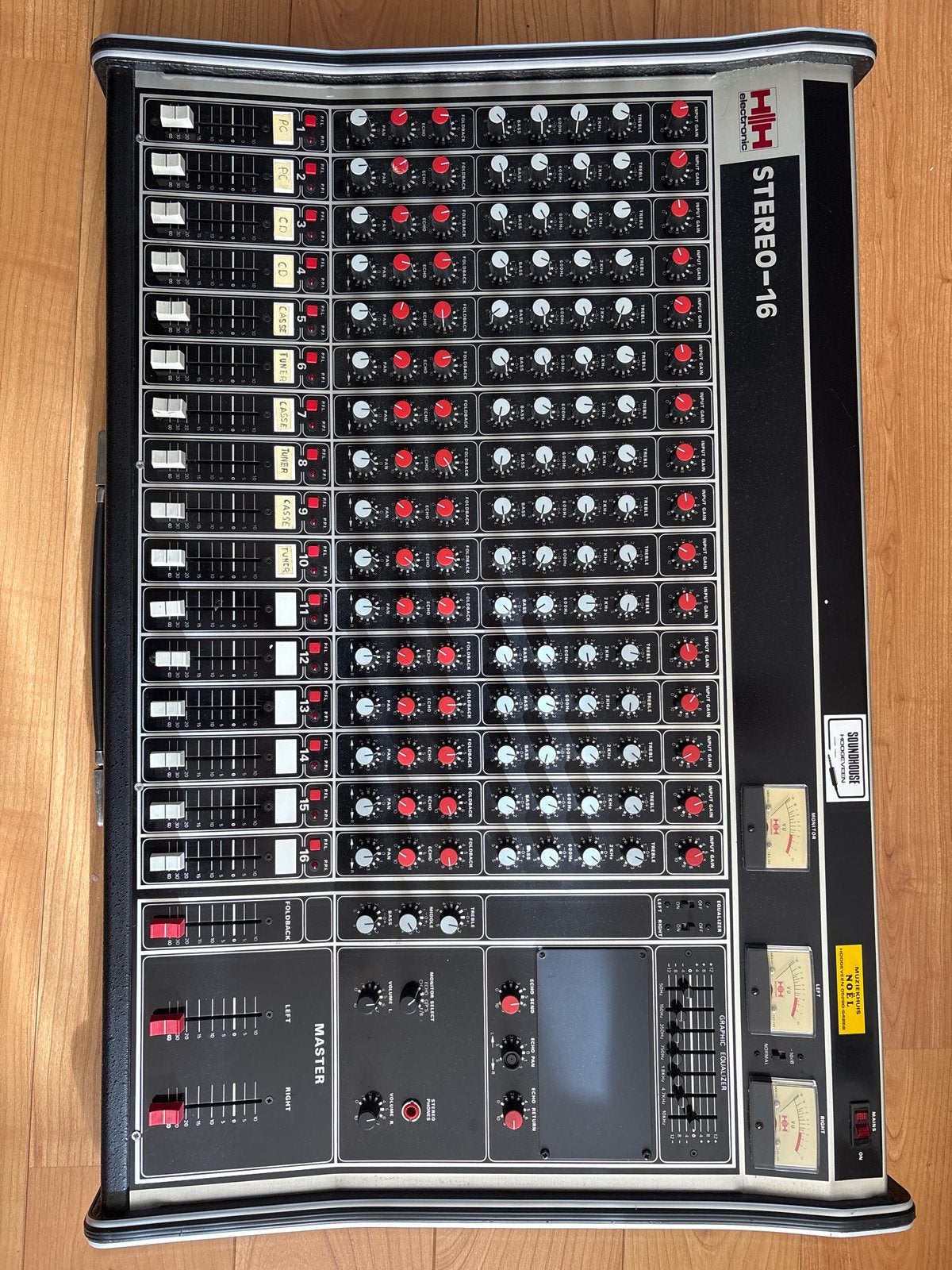 HH Electronic Stereo-16 Analoog Mengpaneel, Ophalen, Gebruikt, 10 tot 20 kanalen