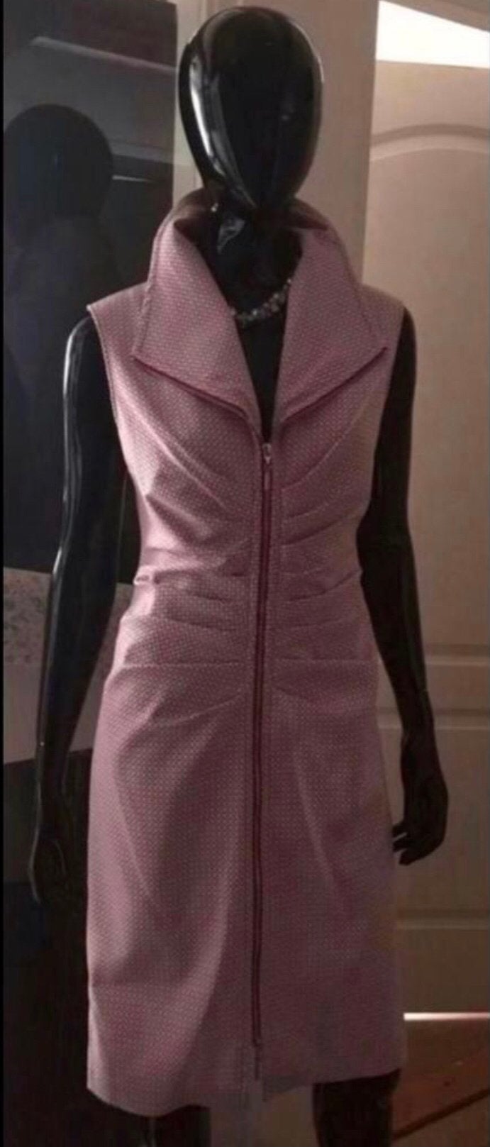 Ribkoff slanke jurk rits voor wit met rode stippen maat 40, Kleding | Dames, Jurken, Maat 38/40 (M), Nieuw, Onder de knie, Meerkleurig