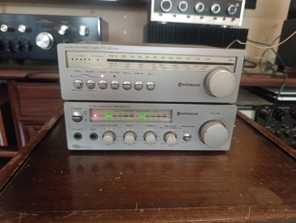 Hitachi vintage mini set., Ophalen of Verzenden, Minder dan 60 watt, Overige merken