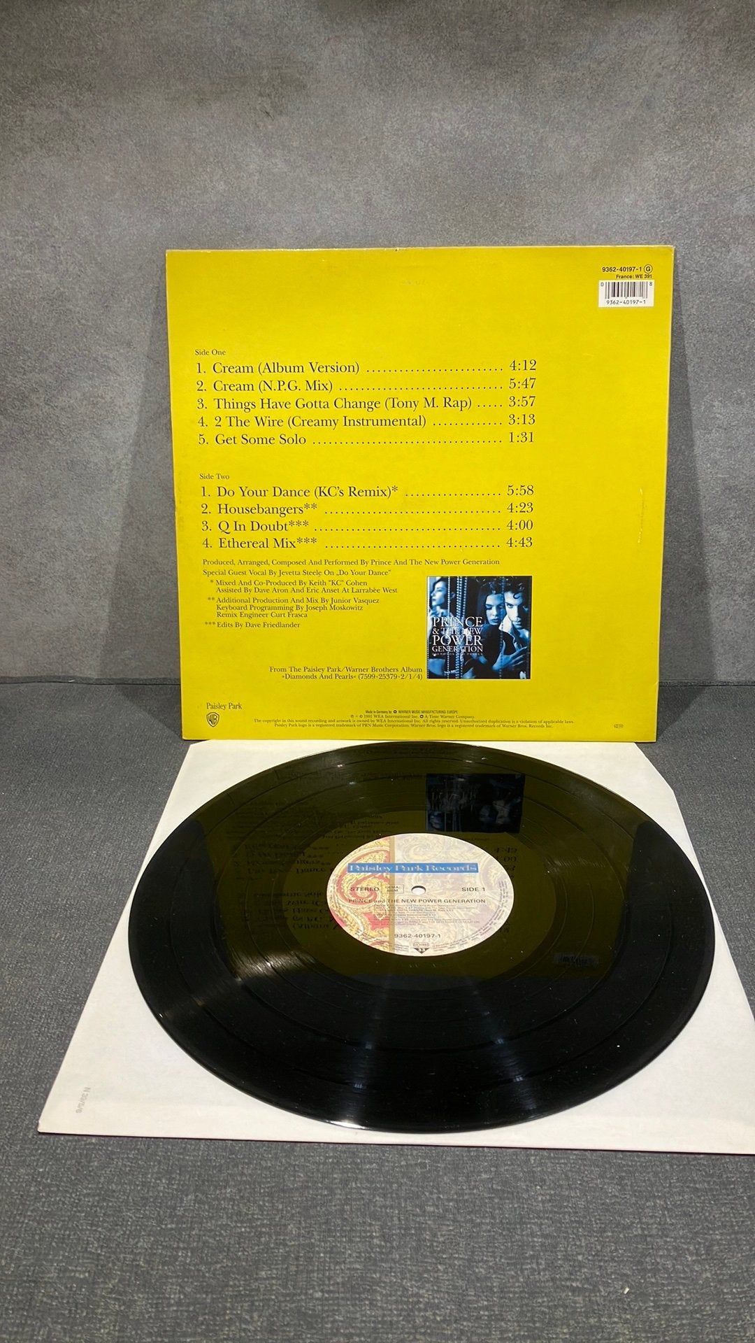 Prince and The New Power Generation— Cream, Electronic Rock, Ophalen of Verzenden, Zo goed als nieuw, 12 inch