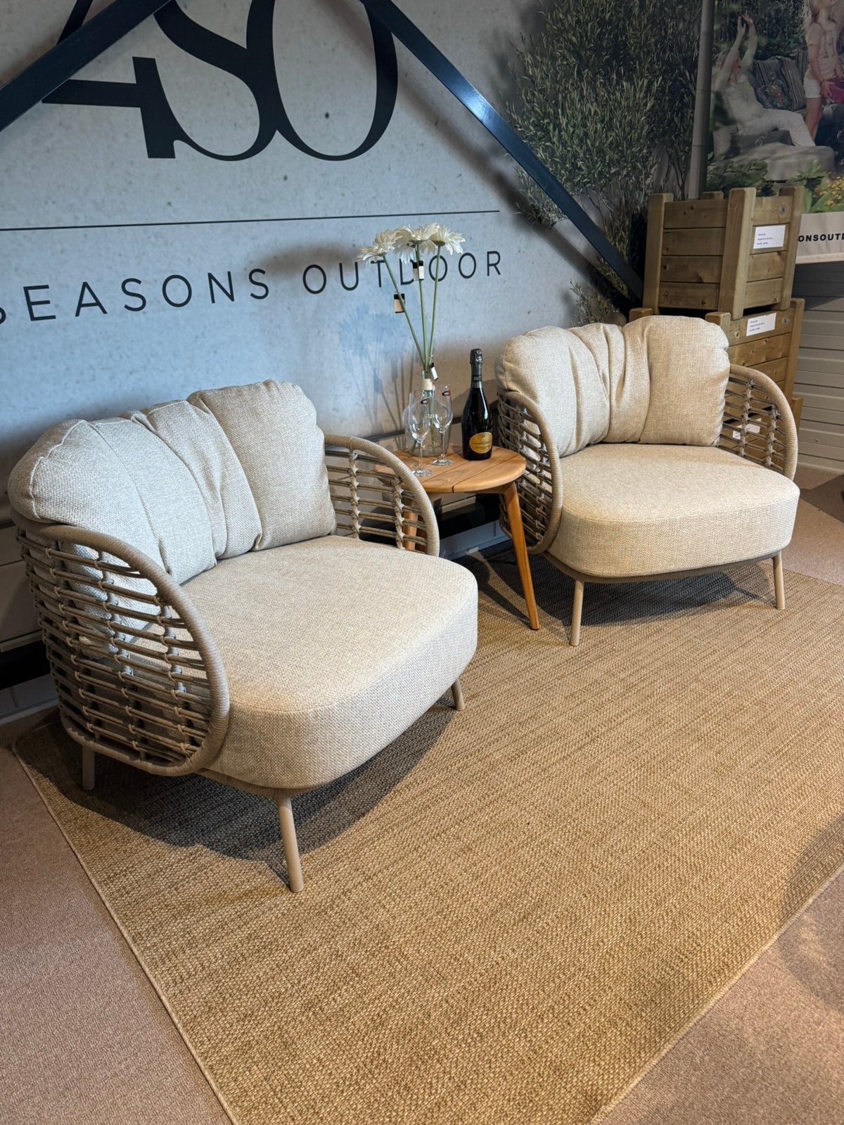 Fabrice lounge set 4 seasons outdoor latte special, Ophalen, Nieuw, Overige materialen