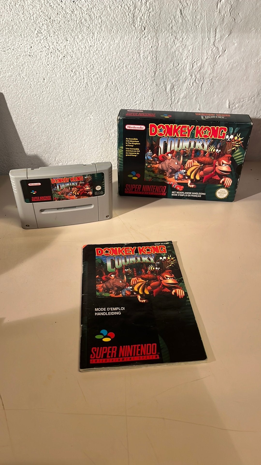 Super nintendo Donkey Kong spel vintage 1994, 1 speler, Racen en Vliegen, Ophalen of Verzenden, Zo goed als nieuw