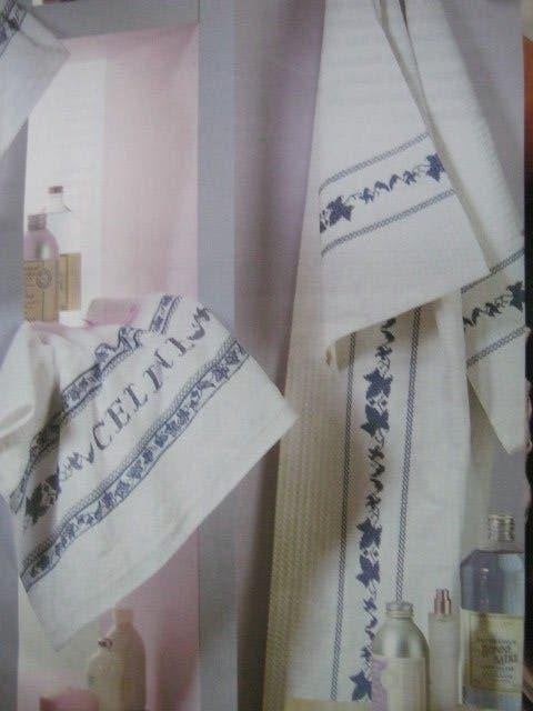 Borduurpatroon  Randjes op Handdoek  nr 1812 do, Verzenden, Nieuw, Handborduren, Patroon