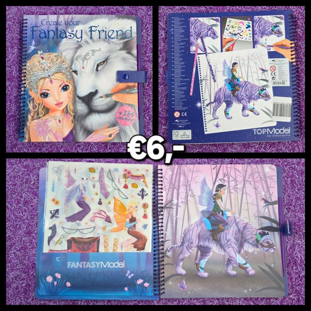 TOPModel Fantasy Friend Tekenboek met Stickers, Ophalen of Verzenden, Nieuw, Papier, Schets- of Tekenboek