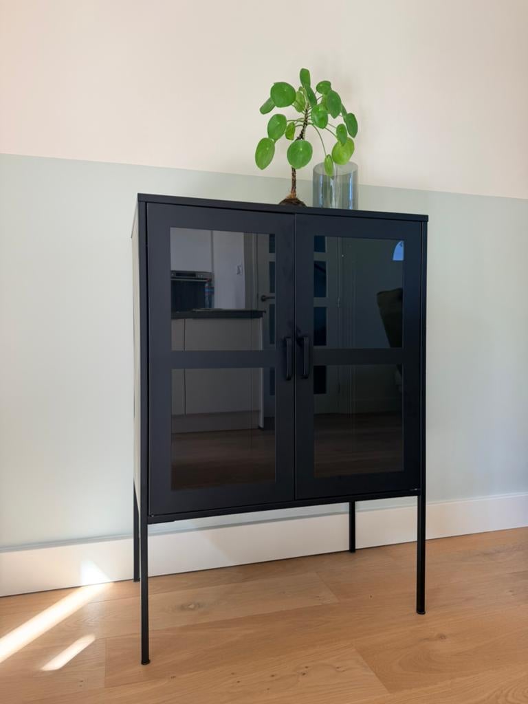 Lockerkast zwart, Ophalen, Zo goed als nieuw, 25 tot 50 cm, 50 tot 100 cm
