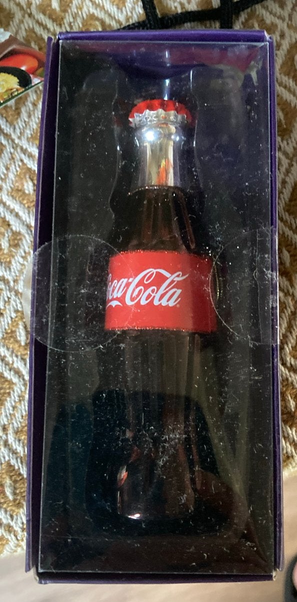 Coca-Cola flesje glazen hanger Albert Heijn Excellent, Ophalen of Verzenden, Nieuw