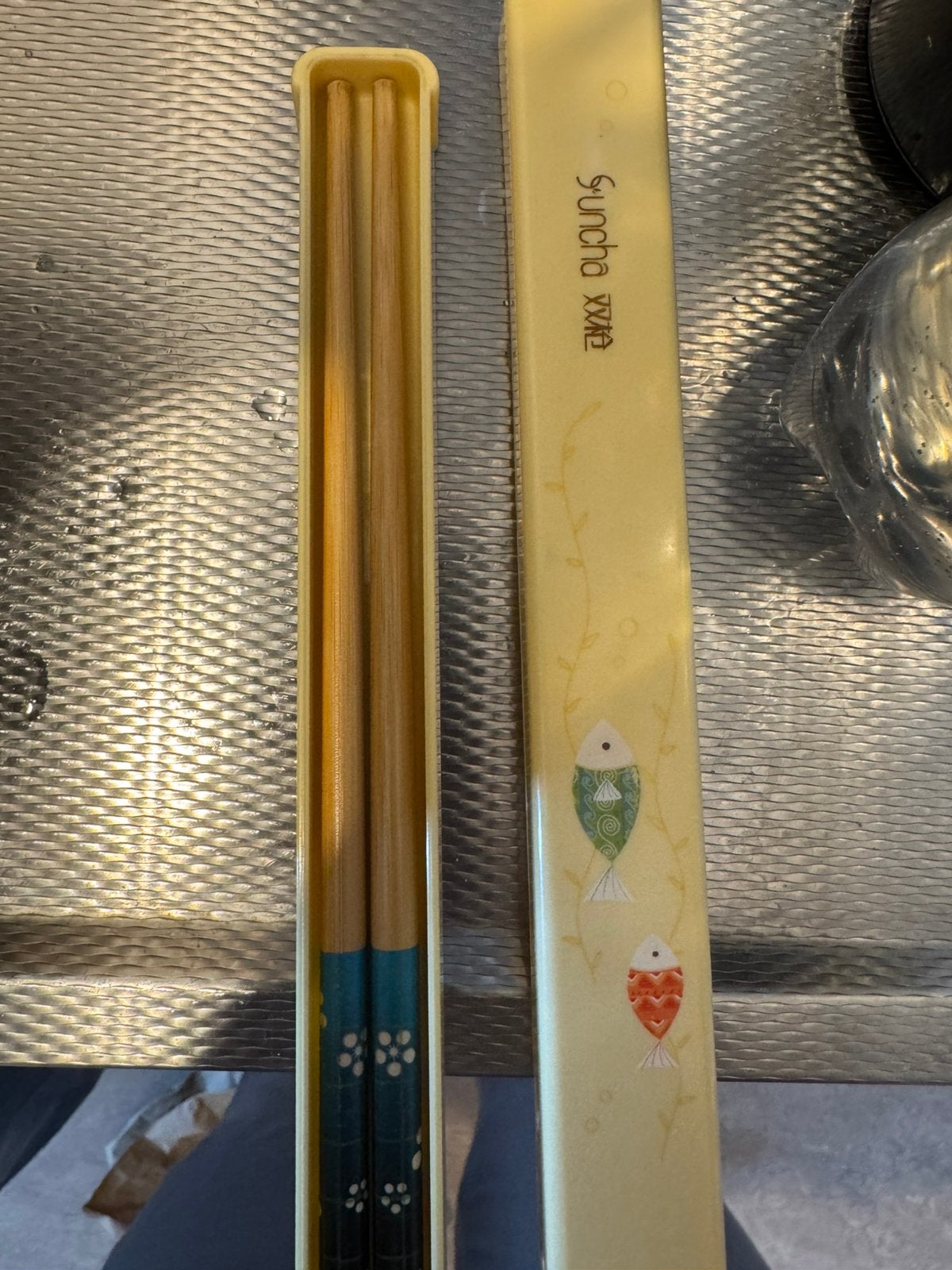 chopsticks, Ophalen of Verzenden, Zo goed als nieuw, Rvs of Chroom