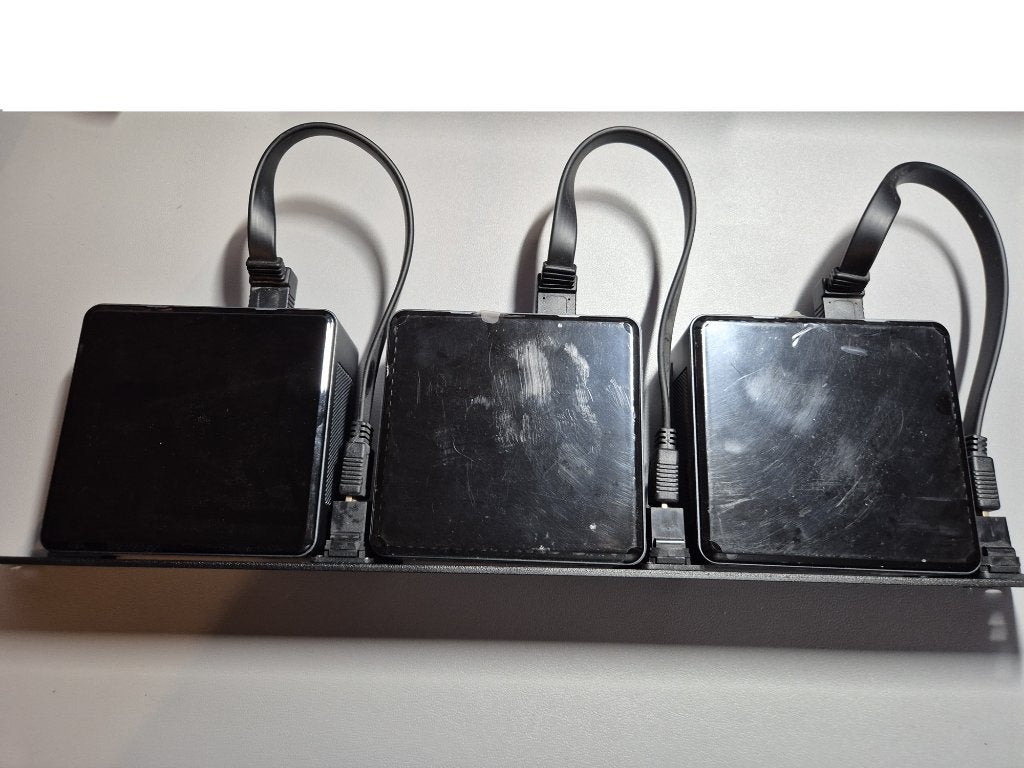 Proxmox Cluster | 3x Intel NUC i7 + 19" Behuizing, Computers en Software, 64 GB of meer, 2 tot 3 Ghz, 0GB, Ophalen of Verzenden