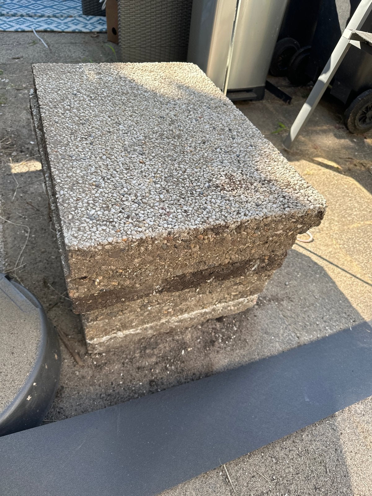 Gebruikte grindtegels 40x60cm, Tuin en Terras, Ophalen, Gebruikt, 5 tot 10 m², Beton
