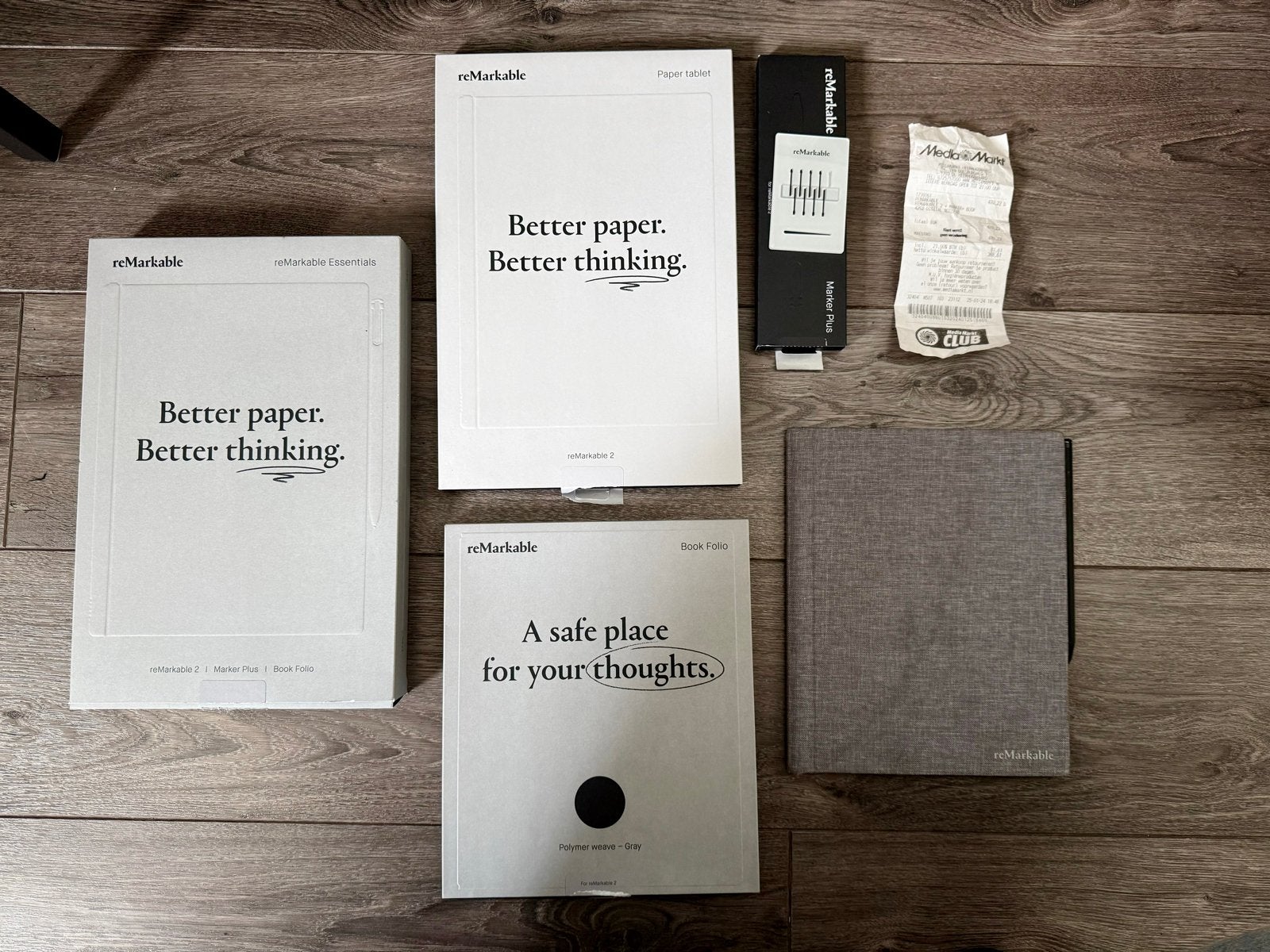 reMarkable 2 Paper Tablet met Marker Plus en Book Folio, 8 GB, Touchscreen, Ophalen of Verzenden, Zo goed als nieuw