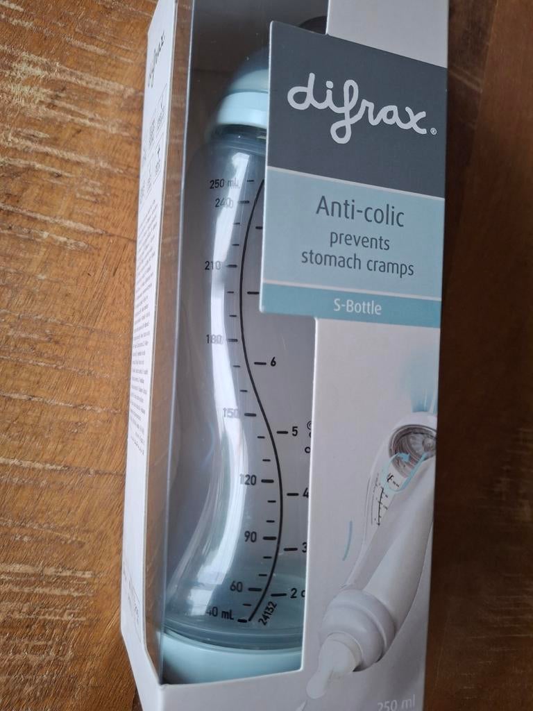 Difrax S-fles Anti-colic 250 ml, Ophalen of Verzenden, Nieuw, Overige typen