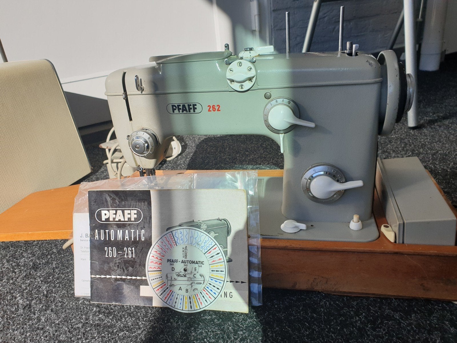 Pfaff 262 Naaimachine met koffer en handleiding, Ophalen, Gebruikt, Naaimachine, Pfaff