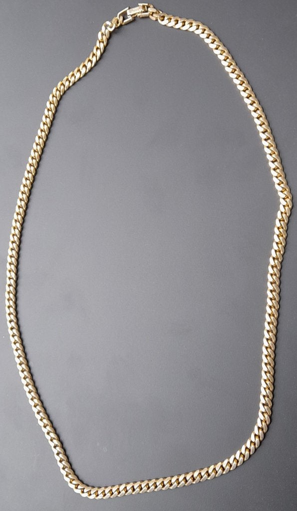 Vintage vergulde Napier Curb Link ketting, Sieraden, Tassen en Uiterlijk, Ophalen of Verzenden, Zo goed als nieuw, Goud, Overige materialen