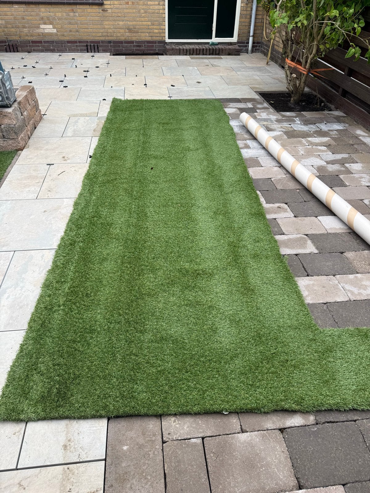 Kunstgras 1,30 x 4 meter - Garden De Luxe 400 cm, Tuin en Terras, Gras en Kunstgras, Ophalen, Zo goed als nieuw, Minder dan 10 m²