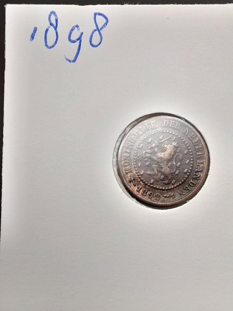 1/2 cent 1898 Koningin Wilhelmina, Ophalen of Verzenden, Koningin Wilhelmina, Overige waardes, Losse munt