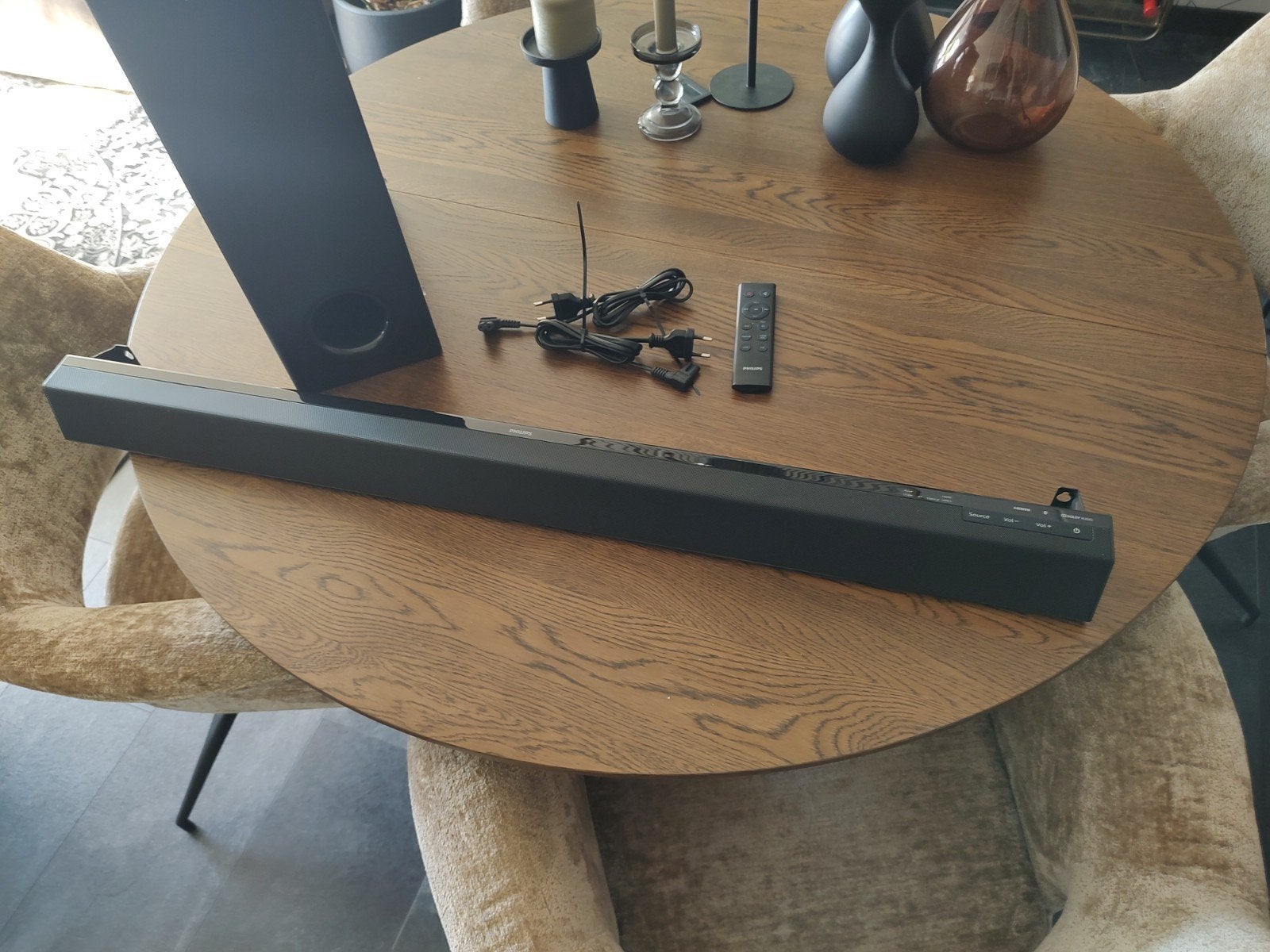 Philips Soundbar HTL3320/10 met draadloze subwoofer, Ophalen, Bluetooth, Zo goed als nieuw