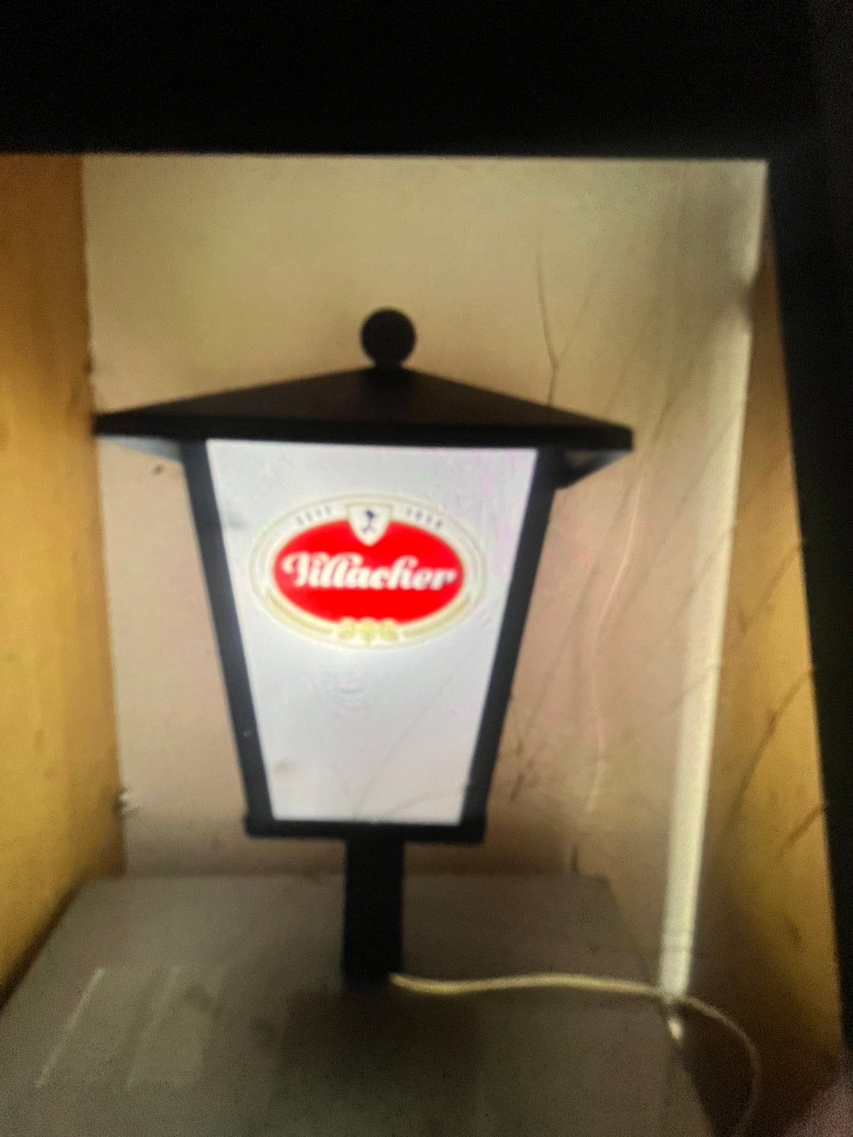 Mooie mancave lamp, Verzamelen, Biermerken, Ophalen of Verzenden, Nieuw, Reclamebord, Plaat of Schild, Overige merken