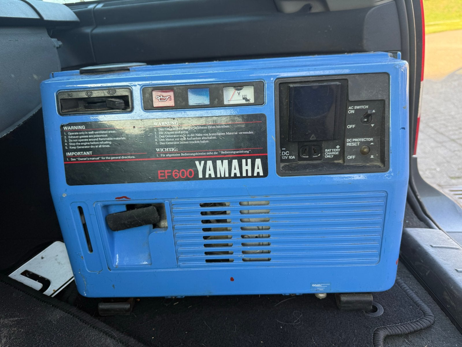 Yamaha EF600 Benzine Generator - Compact en Betrouwbaar, Ophalen, Gebruikt