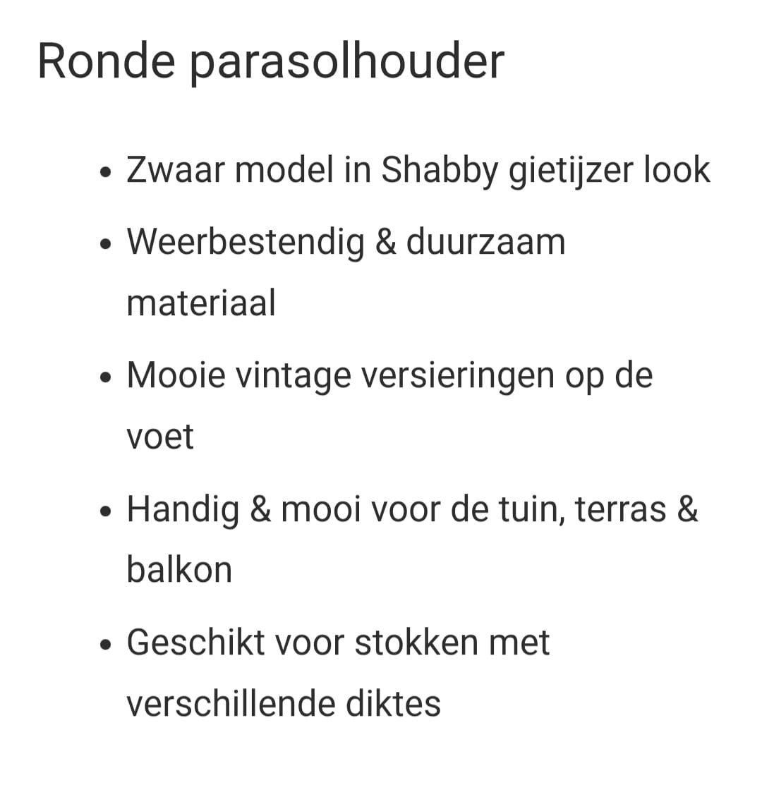 Foto 4 van 4 x zware parasolvoet