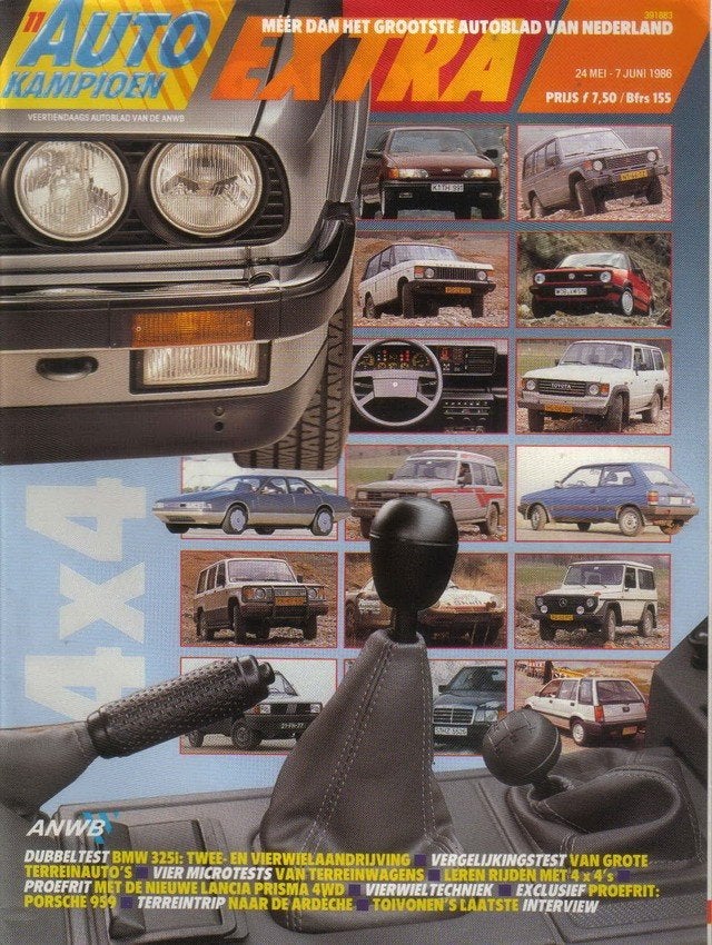 Autokampioen 11 1986 : BMW 325i ( iX ) - Porsche 959 - Lada, Ophalen of Verzenden, Gelezen, Algemeen