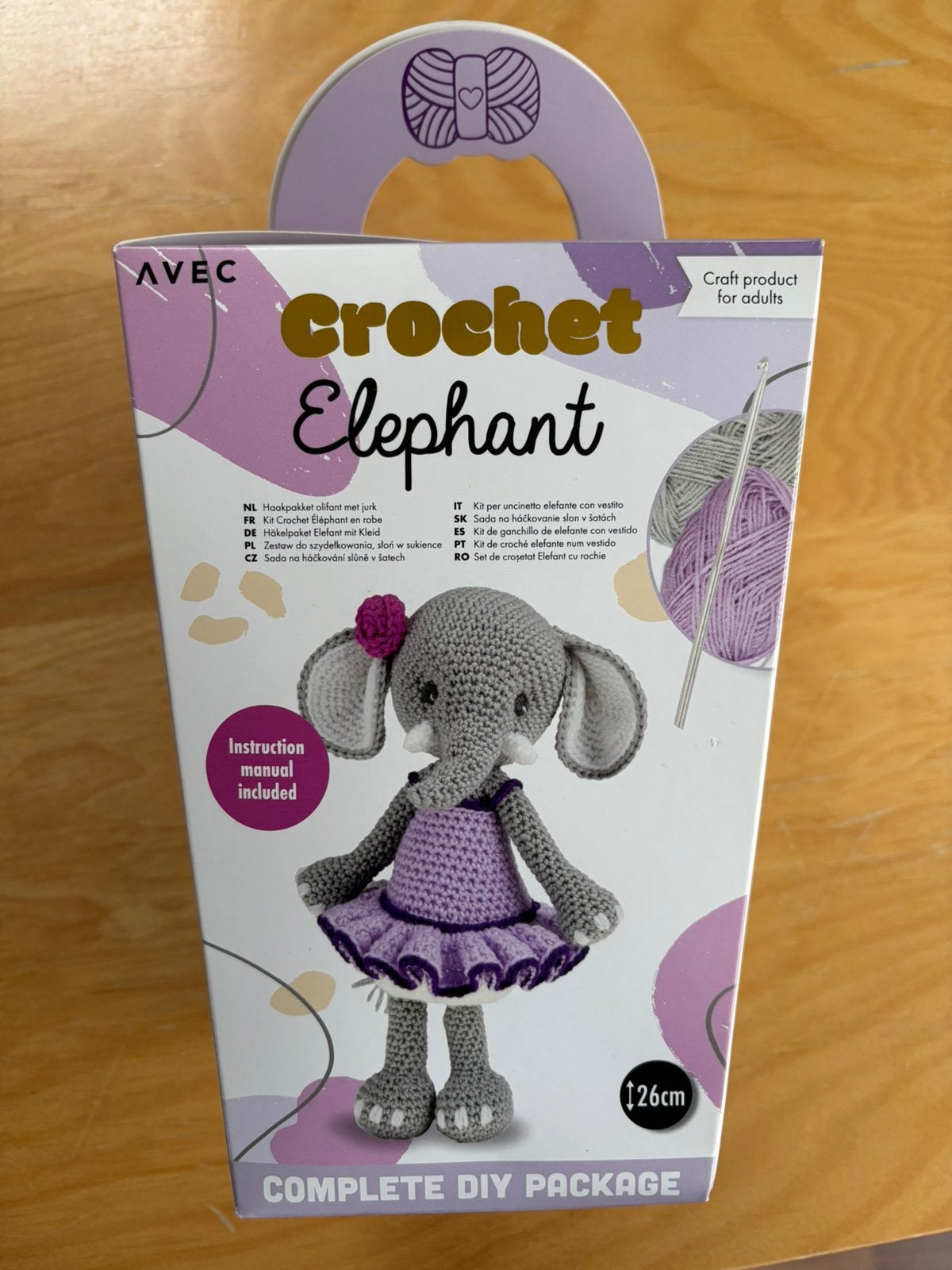 Haakpakket olifant, Hobby en Vrije tijd, Ophalen of Verzenden, Nieuw, Breien