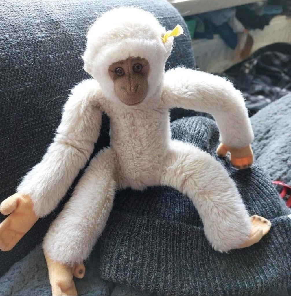 Steiff aapje 28 cm lang, jaren 60/70 Z.G.A.N., Antiek en Kunst, Antiek | Speelgoed, Ophalen of Verzenden