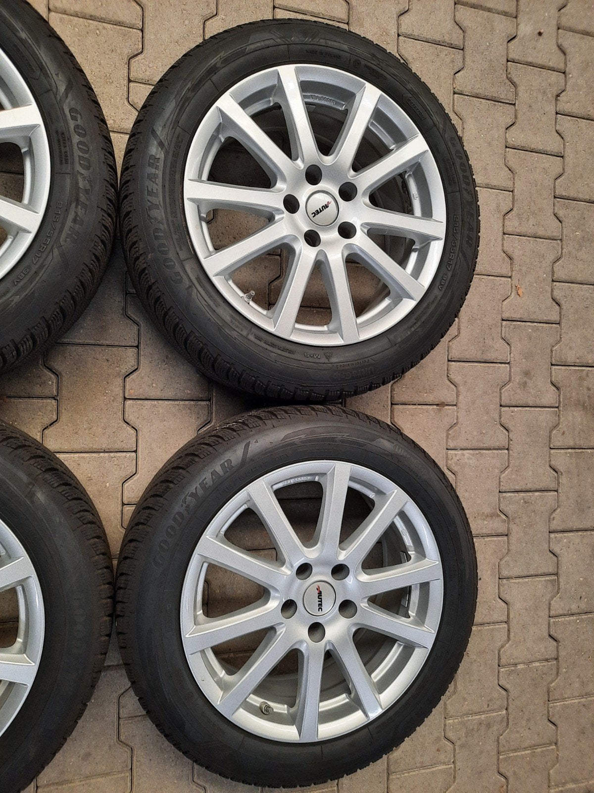 17 inch velgen 5×112 AUTEC VW PASSAT SKODA SUPERB WINTERSET, Banden en Velgen, 17 inch, Personenwagen, Gebruikt