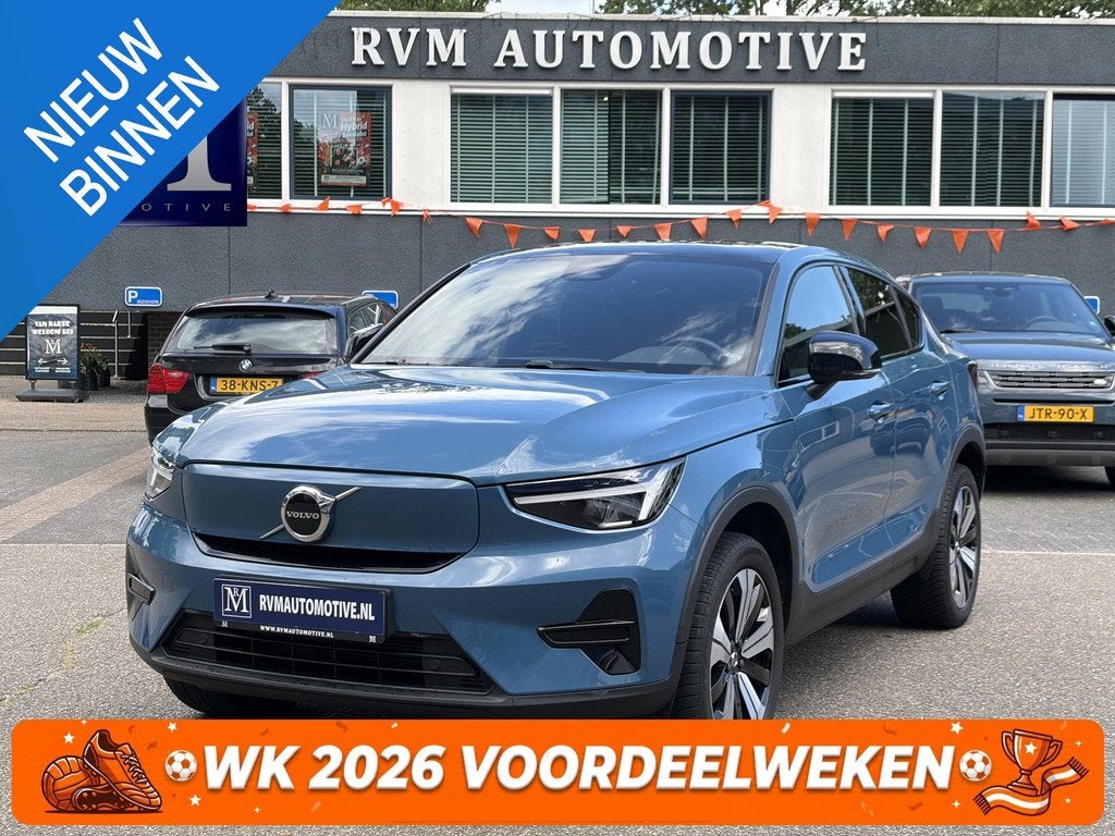 Volvo C40 Recharge Core 69 kWh SOH 93%|| VAN: 33.900,- VOOR:, Stof, Gebruikt, Blauw, 231 pk