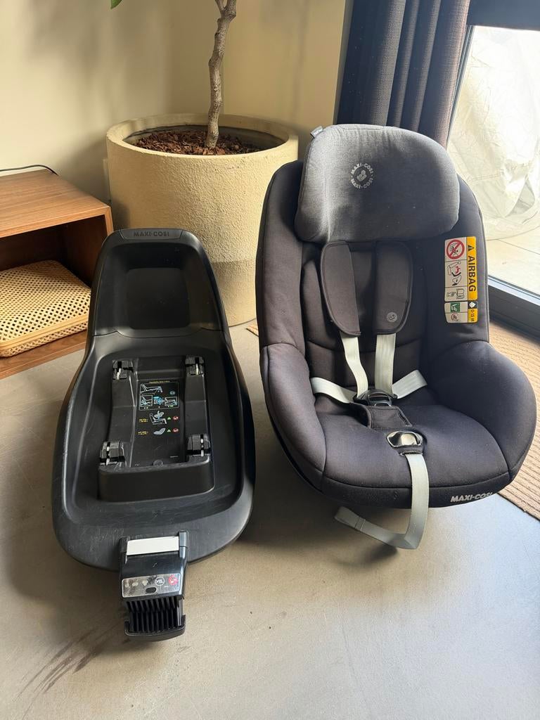 Maxi Cosi FamilyFix One i-Size & Pearl Smart Autostoel, Ophalen, 0 t/m 18 kg, Verstelbare rugleuning, Zo goed als nieuw