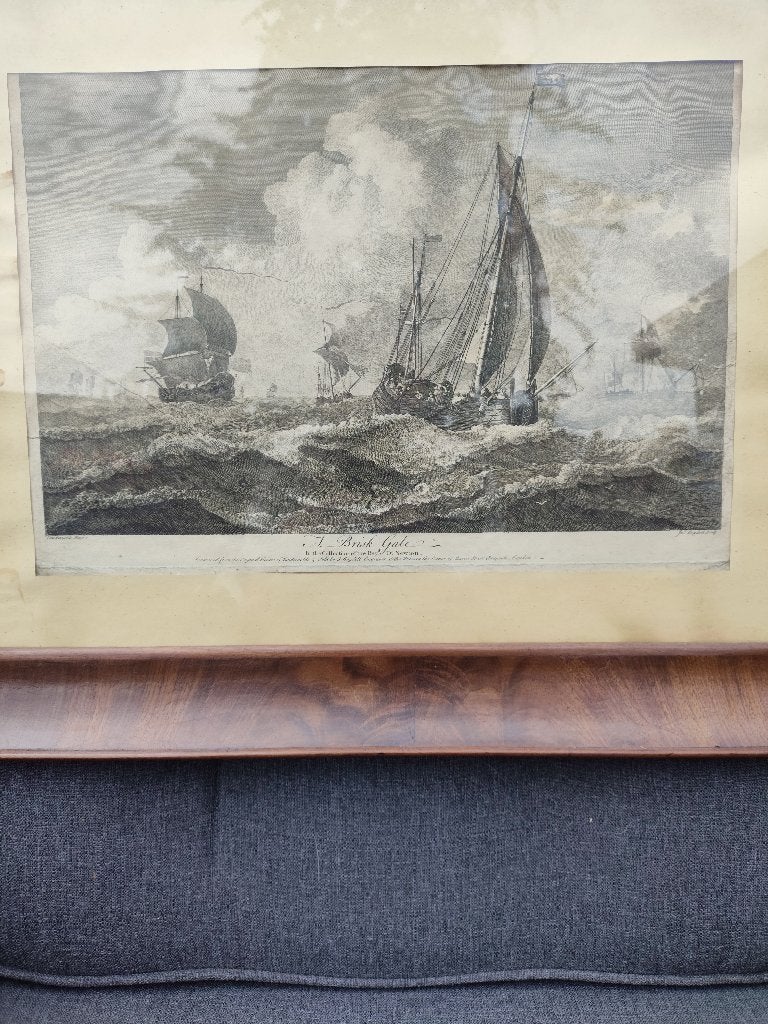 Schilderij, Ophalen, Achter glas